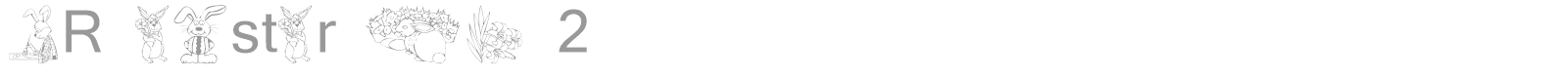 KR Easter No2 font preview